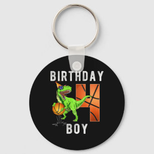 Chaveiro Crianças 4º Aniversário Para Garoto De Basquete 4