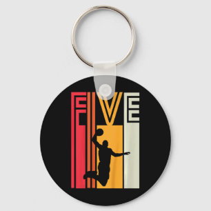 Chaveiro Crianças 5 Birthday Bysketbyll Lover Gift 5 Anos O