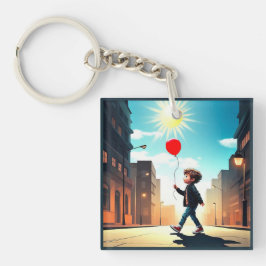 CHAVEIRO " CRIANÇAS A PASSAR PARA O SOL "