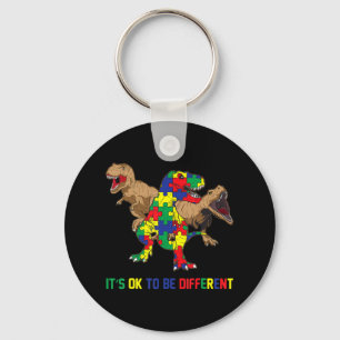 Chaveiro Crianças Autismo Sensibilização Fita T-Rex Dino Di