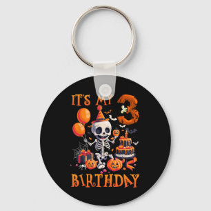 Chaveiro Crianças Boo É o meu esqueleto de Halloween aniver
