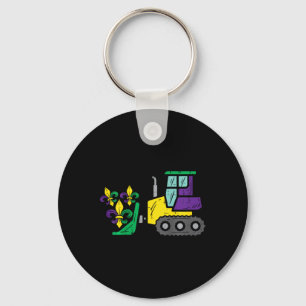 Chaveiro Crianças Bulldozer Mardi Gras Cute Toddler Meninos