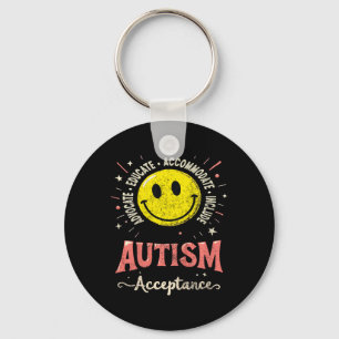 Chaveiro Crianças Crianças Autismo Consciência Aceitação So