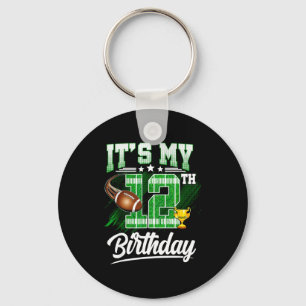 Chaveiro Crianças de 12 anos É meu 12º aniversário Futebol