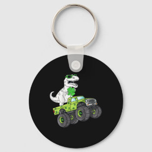 Chaveiro Crianças Dia de São Patrício T Rex Pilotando Camin