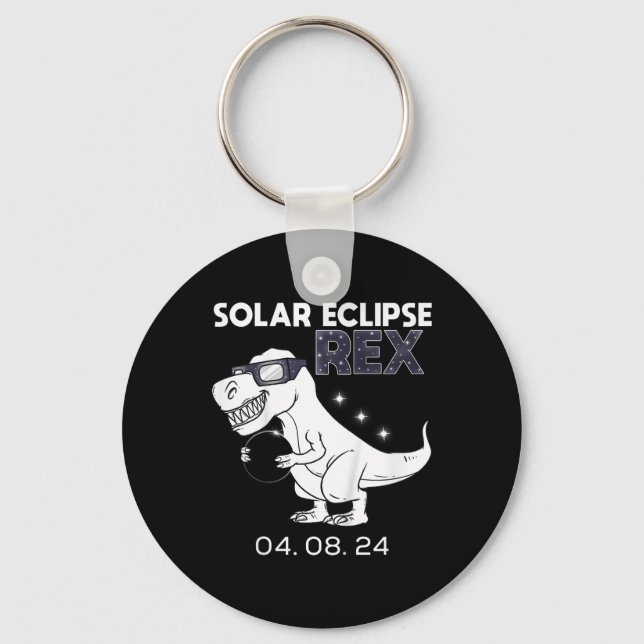 Chaveiro Crianças Eclipse Solar T Rex 04.08.2024 Dino Diver (Frente)