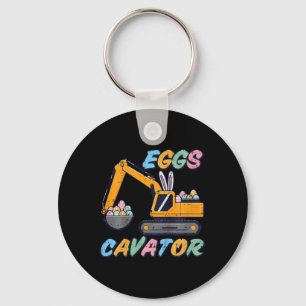 Chaveiro Crianças Escavadoras Páscoas Ovos Cavador Construç