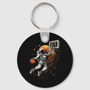 Chaveiro Crianças: Legal basquete espacial com astronauta