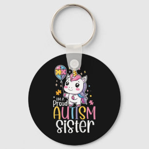 Chaveiro Crianças Orgulhosas Autismo Sensibilização Irmã Cu