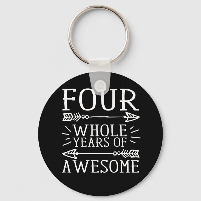 Chaveiro Crianças Quarto Aniversário, Rapaz de Aniversário  (Frente)