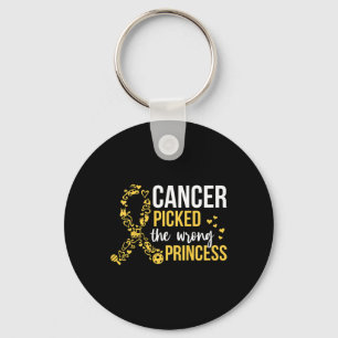 Chaveiro Crianças que Visto Dourado para o meu irmão Cancer