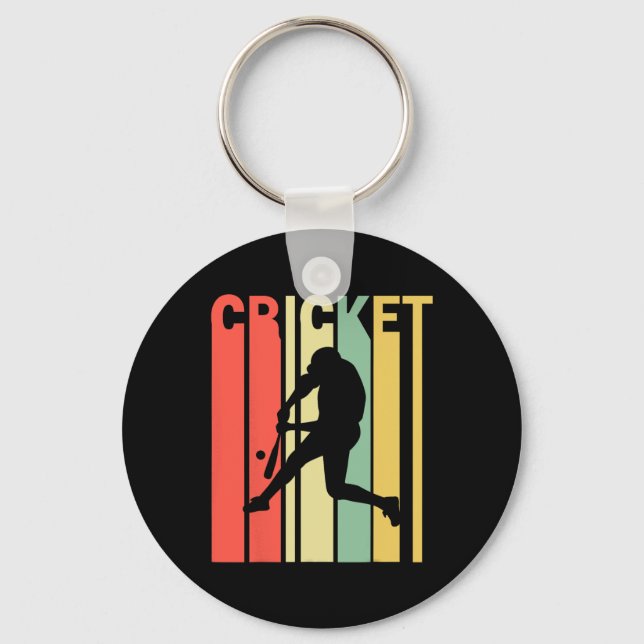 Chaveiro Cricketer Cores Vintage Retro (Frente)
