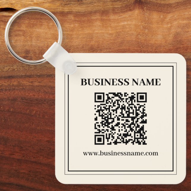 Chaveiro Crie Instantaneamente um Código QR Escaneável para (Frente)