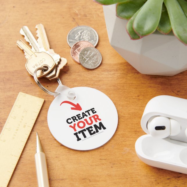 Chaveiro CRIE-O-VOCÊ-MESMO DIY Personalizado envie seu desi (Mesa)