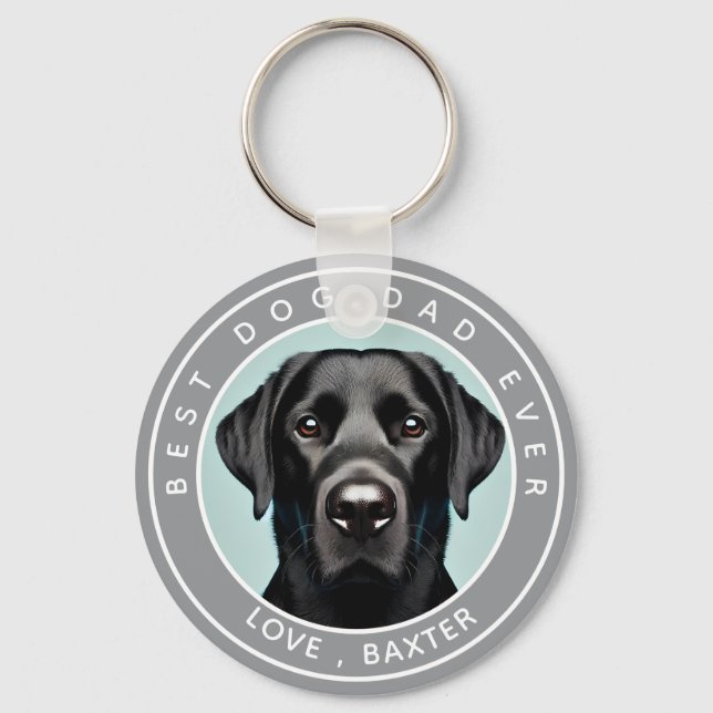 Chaveiro Crie Personalizada A Foto Do Seu Cão De Pet (Frente)