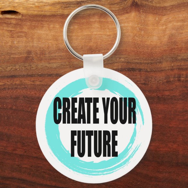 Chaveiro Crie Seu Futuro Pulseira Motivacional (Frente)