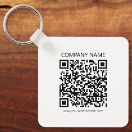 Chaveiro Crie seu próprio código QR | Preto e Branco
