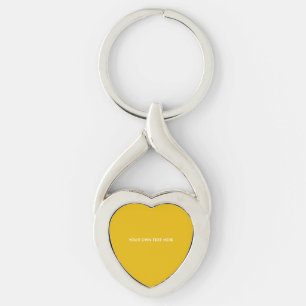 Chaveiro Crie Seu Próprio Design Amarelo Personalizado