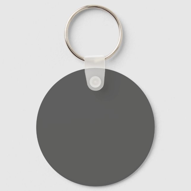 Chaveiro Crie seu próprio design personalizado cinza escuro (Frente)