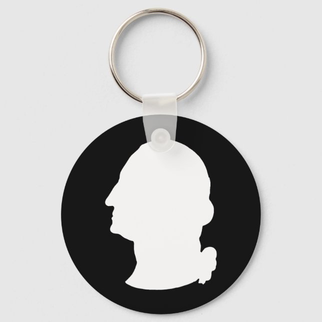 Chaveiro Crie seu próprio George Washington Silhouette (Frente)