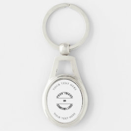 Chaveiro Crie seu próprio modelo personalizado em branco
