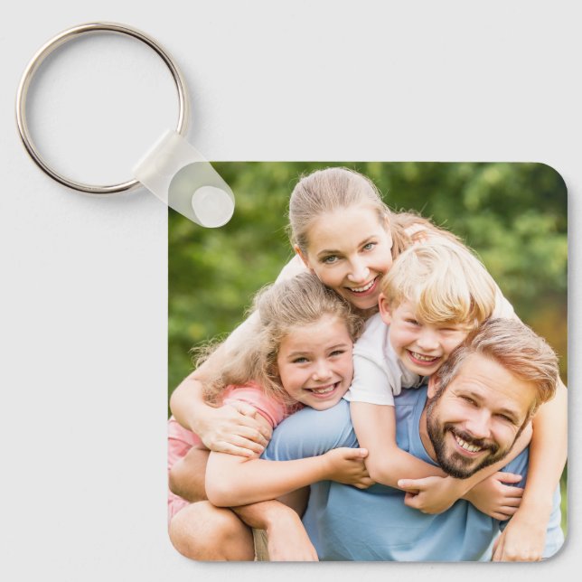 Chaveiro Crie Seu Próprio Quadro Personalizado de Foto DIY (Frente)
