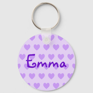 Chaveiro Crie Seus Próprios Corações de Polka Roxo Personal