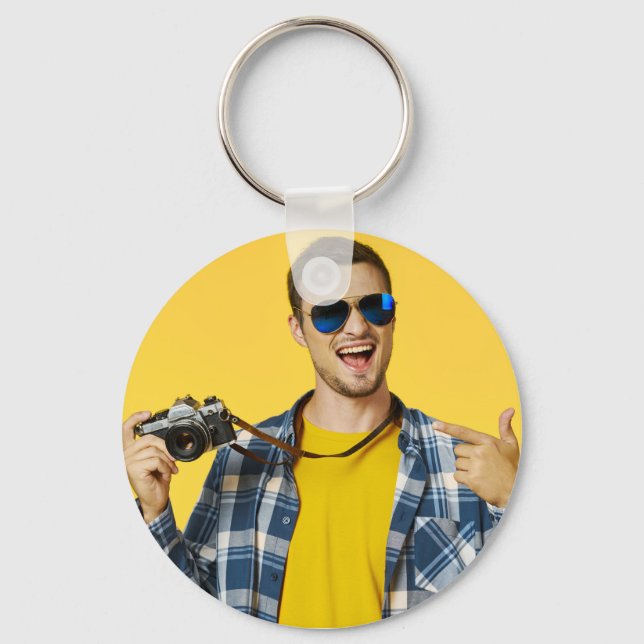Chaveiro Crie sua Própria Foto Imagem Personalizada (Frente)