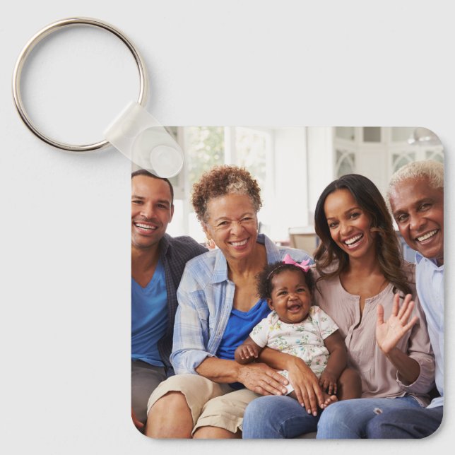 Chaveiro Crie Sua Própria Foto Personalizada com Duas Image (Frente)