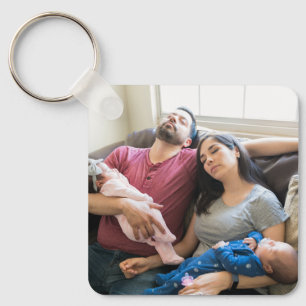 Chaveiro Crie Sua Própria Foto Personalizada DIY Família