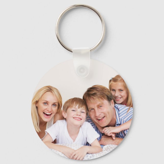 Chaveiro Crie Sua Própria Foto Personalizada Dupla Face (Frente)