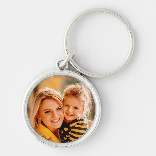 Chaveiro Crie sua própria foto personalizada personalizada (Frente)