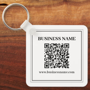 Chaveiro Crie um código QR escaneável Preto & Branco