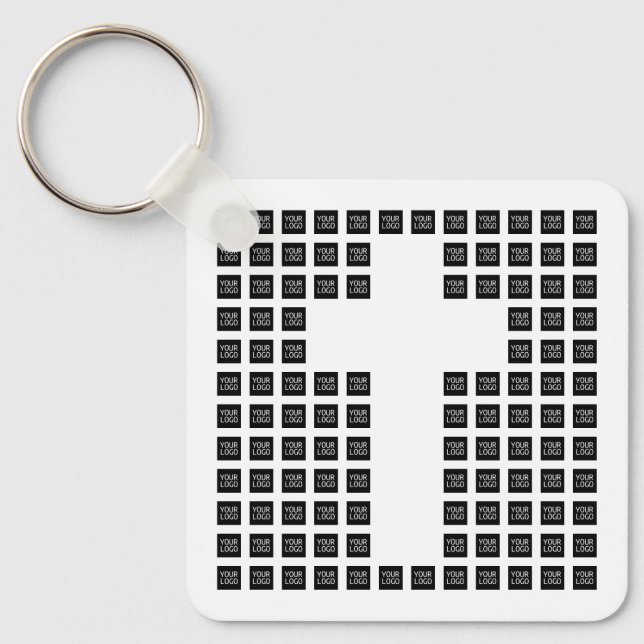 Chaveiro Crie um padrão cruzado com qualquer tecla de logot (Frente)