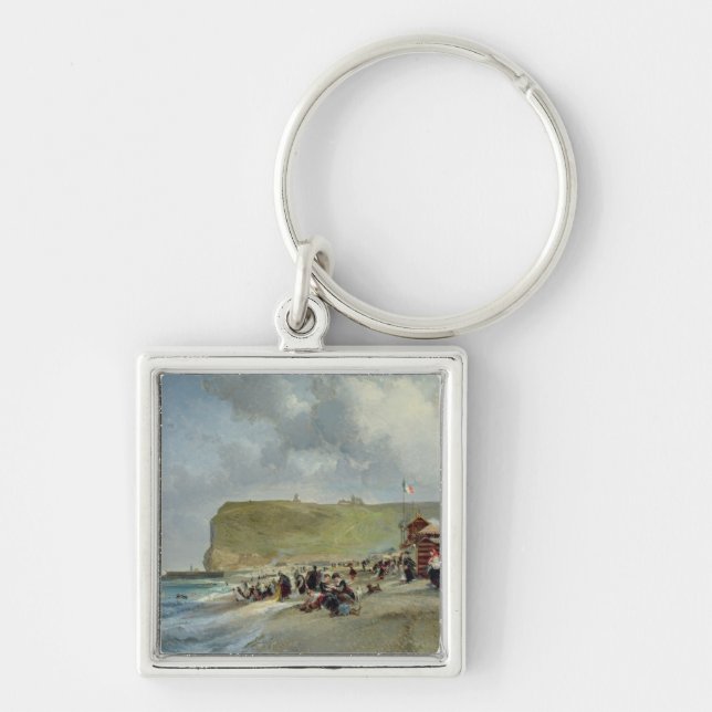 Chaveiro Crinolinas na praia, Fecamp, 1871 (Frente)