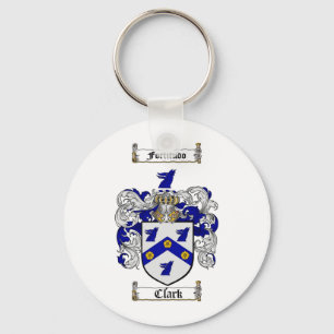 CHAVEIRO CRISTAIS DE FAMÍLIA CLARK -  BRASÃO CLARK