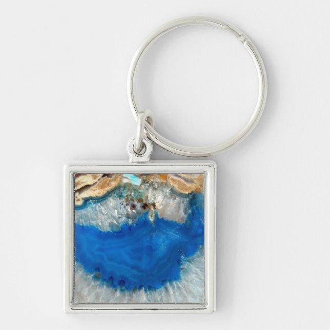 Chaveiro cristal azul (Frente)