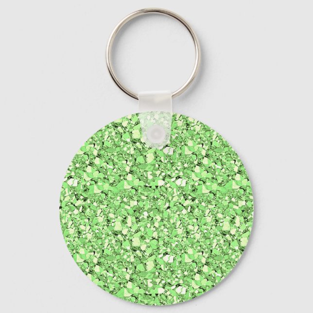 Chaveiro Cristal Druzy - peridot verde (Frente)