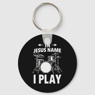 Chaveiro Cristão Em Nome De Jesus Eu Toco Bateria Baterista