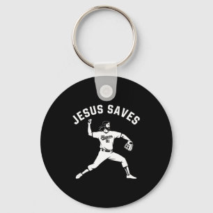 Chaveiro Cristão Jesus Salva Beisebol Tcher - Céu 01 S