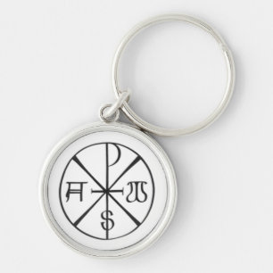 Chaveiro Cristo - alfa e Omega