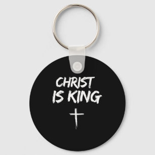 Chaveiro Cristo é Rei Jesus Católico Cristão Cristã