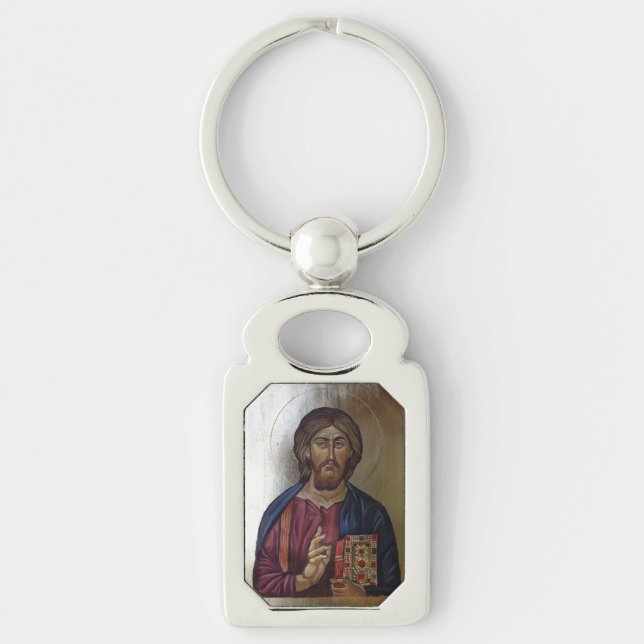 Chaveiro Cristo Pantocrator - ícone bizantino do estilo (Frente)