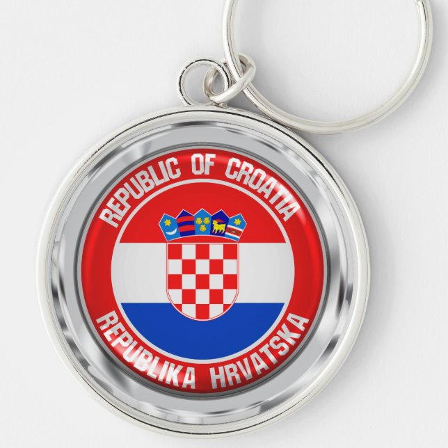 Chaveiro Croácia Round Emblem (Frente)