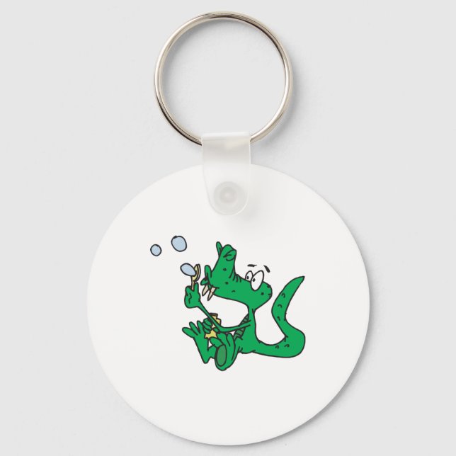 Chaveiro crocodilo soprando bolhas (Frente)