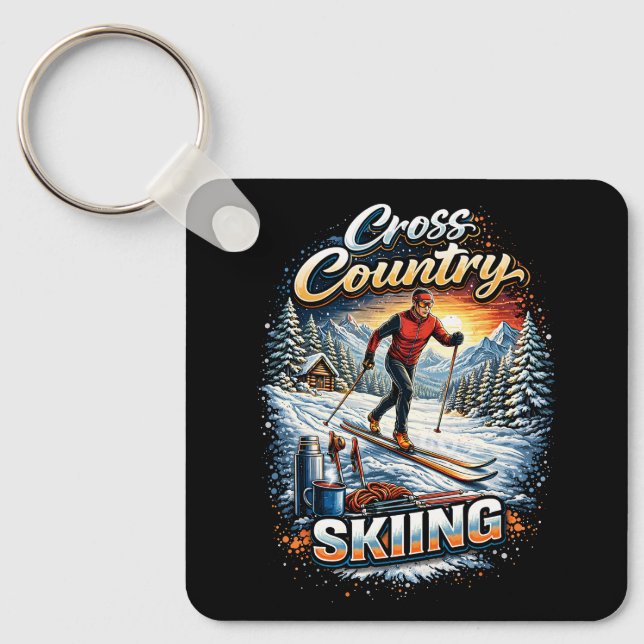 Chaveiro Cross Country Skiing (Frente)