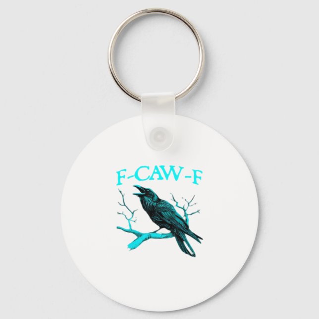 Chaveiro Crow F-Caw-F Funny Bird Retro (Frente)