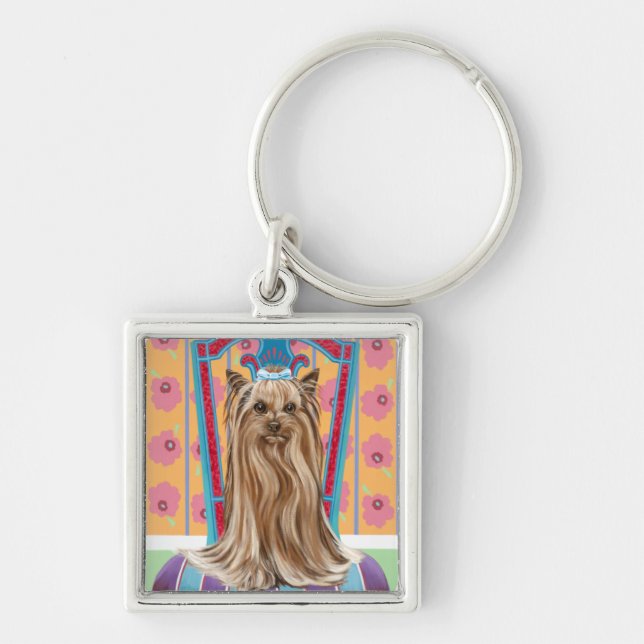 Chaveiro Crown Princess Yorkie (Frente)
