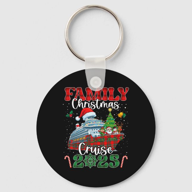 Chaveiro Cruise de Natal Familiar 2025 Matching Group Cruis (Frente)