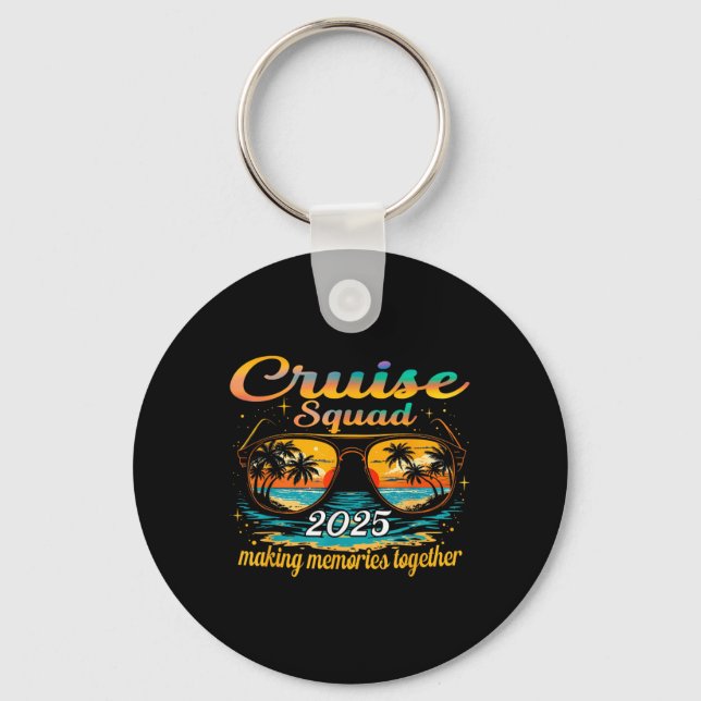 Chaveiro Cruise Squad 2025 Family Group Matching Summer Vac (Frente)